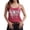Red, variant on Women's Gothic Butterfly Print Cotton Cami Top Spaghetti Strap Casual Tank, 1 Piece, S-XL Plus Size Friendly