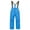 Blue, variant on Boys Girls Unisex Classic Ski & Snow Bib Overall Winter Snowsuit Water-Resistant Windproof Outdoor Rain Bib Solid Color Trendy Winter Outerwear