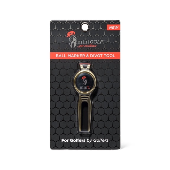Mint Sport Golf Divot Repair Tool with Magnetic Ball Marker – All-Metal Golf Divot Tool, Clip-On Design, Ball Marker with Easy Eject for Greens & Putting