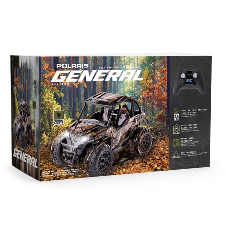 SHARPER IMAGE POLARIS® RZR 1:14 SCALE RC OFF-ROAD VEHICLE, CAMO, RECHARGEABLE USB BATTERY