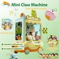 thumbnail image 2 of Mini Claw Machine Toy, Pink Frog Theme, Arcade Style Game with Wheels (Green), 2 of 6