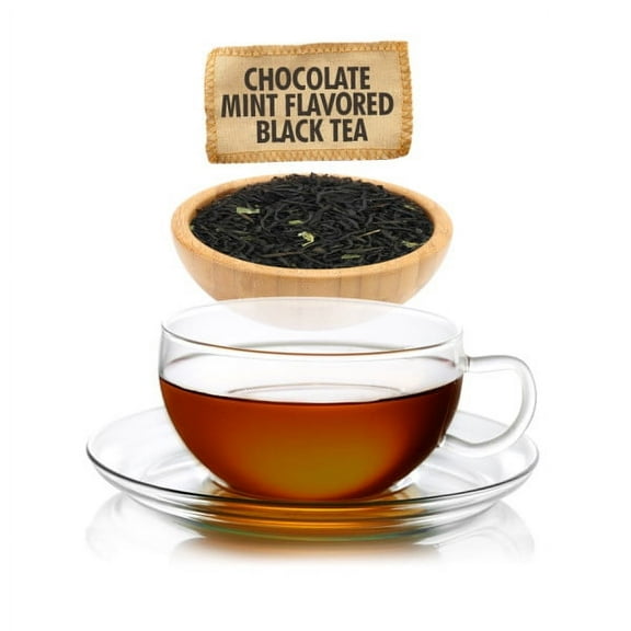 English Tea Shop Chocolate Mint Flavored Black Tea Loose Leaf Size - 1oz