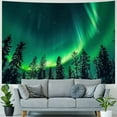 thumbnail image 4 of Shiartex Forest Wall Tapestry for Bedroom Aesthetic, Nature Outer Space Galaxy Starry Night Tapestry Wall Hanging, Green Landscape Ceiling Backdrop Decor Tapestries for Living Room Dorm  Painting, 4 of 6