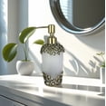 thumbnail image 4 of Decozen Gifts for Mom - Premium Frosted Glass Lotion Dispenser for Mother's Day Gifts, Bathroom Decor, Soap Dispenser, Glass Pump Bottle, Liquid Hand Soap Bottle - Mothers Day Decor, 4 of 8