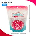 thumbnail image 2 of Made with Love | Pink Decorette Sprinkles with White Hearts | 12 oz Resealable Stand Up Bag | Valentine's Day Sprinkles | Topping for Decorating Baked Goods and Ice Cream, 2 of 5