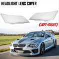 thumbnail image 2 of Car Headlight Mask Headlight Headlamp Lens Cover For BMW E63 Right, 2 of 5