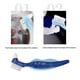 thumbnail image 4 of Cepillo para dentición postiza Vogacara Mango ergonómico multicapa Suministros para el cuidado Salud Azul CE012241-03B, 4 of 6