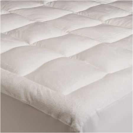 Mezzati Luxury Pillow Top Quilted Mattress Pad With Fitted Skirt
