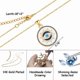thumbnail image 4 of Evil eye necklace gold protection necklace, Handmade evil eye jewelry for women, Eye necklace Ojo Turco pendant luck amulet, Third eye necklace birthd, 4 of 4