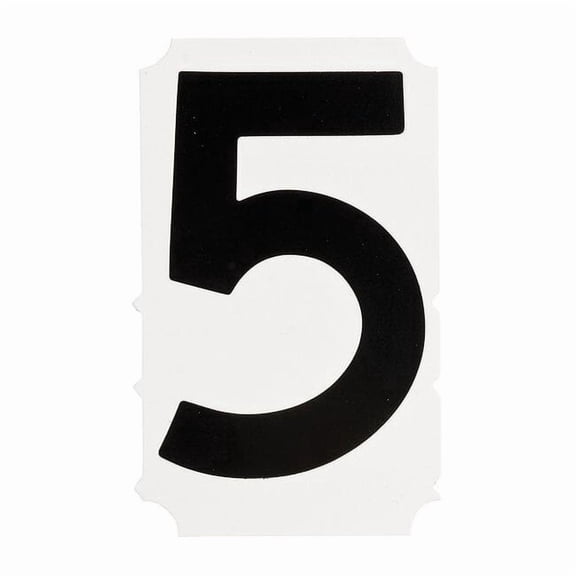 Brady Number Label,5,PK10 5010-5