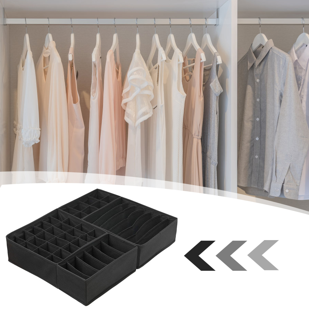 4Pcs Reinforced Clothes Divider Heavy Duty Clothes Containers For