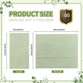 thumbnail image 2 of Servilletas desechables para invitados, 100 unidades, color verde salvia, 2 of 7
