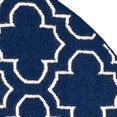 thumbnail image 3 of Safavieh Dhurries Navy Contemporary Rug - Round 7', 3 of 3