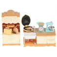 thumbnail image 2 of Doll House Mini Furniture Dining Table Cabinet Baking Set Model Kitchen Scene, 2 of 6