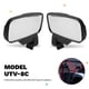 thumbnail image 5 of ATV Rearview Mirror UTV Side Mirror Reflector Electric Vehicle Scooter Universal Rear-Vision Reversi, 5 of 5