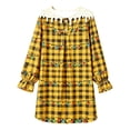 thumbnail image 2 of Elegyee Girls Christmas Nightgown Long Sleeve Plaid Sleep Dress Loungewear(3-14 Years), 2 of 5