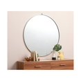thumbnail image 4 of Metal frame round mirror with decorative hook 45 inch in Grey, 4 of 4