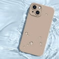 thumbnail image 4 of 3 in 1 for iPhone 14 Plus Case, Luxury Silicone Rubber Upgraded Lens Protection, Soft Microfiber Lining Shockproof Protective Slim Fit Phone Case Cover for iPhone 14 Plus, Khaki, 4 of 9