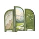 thumbnail image 5 of Mini biombo plegable de 3 paneles, divisor decorativo de escritorio coleccionable para estante Estilo A, 5 of 9