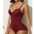 thumbnail image 2 of QSAWXQZ Women's Shapewear Bodysuit Built in Padded V Neck Sleeveless Tummy Control M, 2 of 9