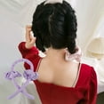 thumbnail image 2 of Ruban de Tige de Curling Cheveux Sans Chaleur Mousse Cheveux Rouleau de Mousse Pince à Rouleau Réutilisable Bandeau d'Emballage Portable, Violet, 2 of 7