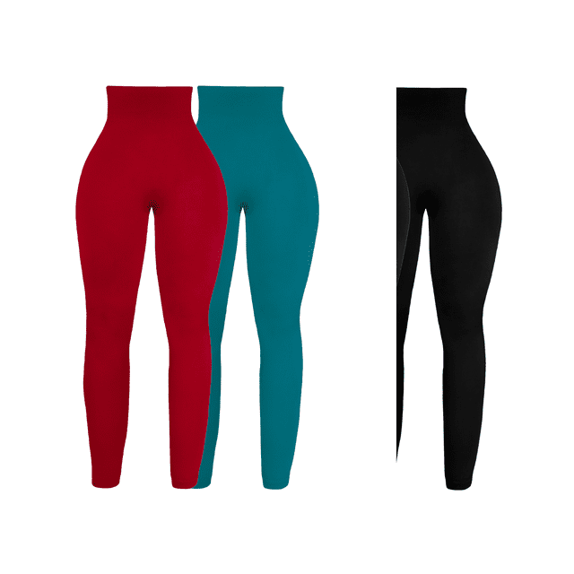 Pack 4 Colores Leggins Faja Termicos Afelpados Unitallas Yog