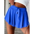 thumbnail image 5 of Flowy Athletic Shorts for Women Gym Yoga Workout Running Short Pants Tennis Skort Skirt Cute Clothes Casual Summer Lapis Blue S, 5 of 7