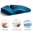 thumbnail image 2 of (Blue)New Arrived New Premium Soft Hip Support Pillow Memory Foam Massage Chair Mat, 2 of 5