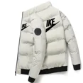 thumbnail image 5 of Chaqueta corta de algodón para hombre, abrigo informal, cálido, a prueba de frío, ultra grueso, 2024, 5 of 5