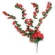 thumbnail image 1 of 4 pétalos de flores artificiales colgantes de color violeta, enredadera de imitación para decoración de bodas y hogar (rojo), 1 of 5