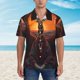 thumbnail image 2 of Balery Tree Hollow Meditating Giraffe Camisas hawaianas de manga corta para hombre, camisas playeras de corte holgado, camisas de vacaciones con botones,X-Large, 2 of 7