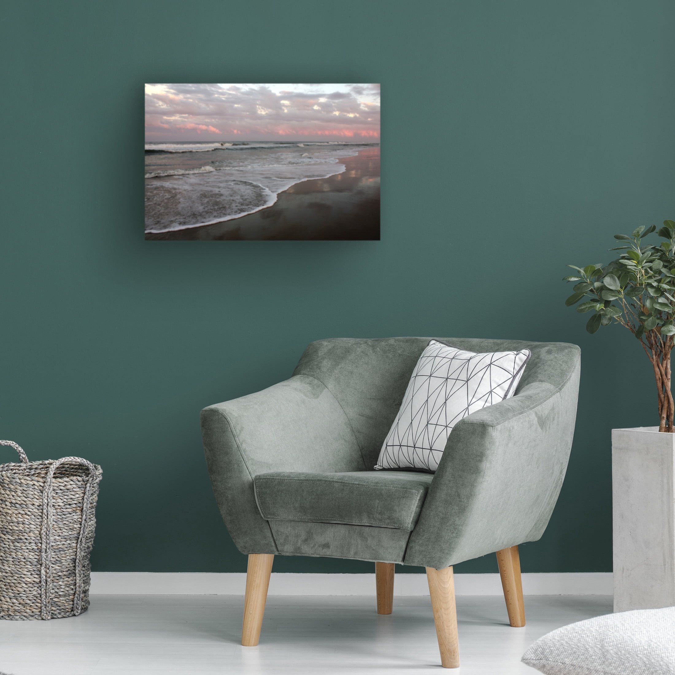 Canvas Wall Art - DANE 'Beaches 32' Wall Art for Living Room, Bedroom, or Office Décor by Trademark Fine Art - 19 x 12 Inches