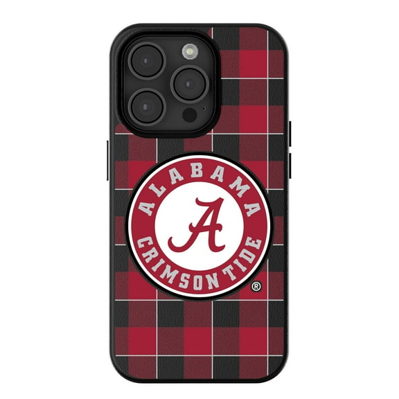 Keyscaper Alabama Crimson Tide Plaid Magnetic Bump iPhone Case