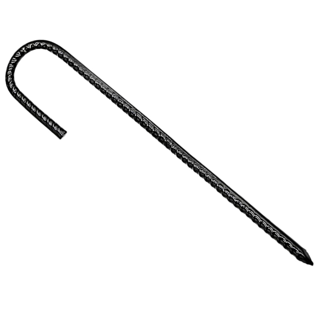 3Pcs L/Ushape Trampolines Rebars Stakes Galvanized Steel Ground Anchors Landscape Garden Stakes Tent Nails Securing Peg