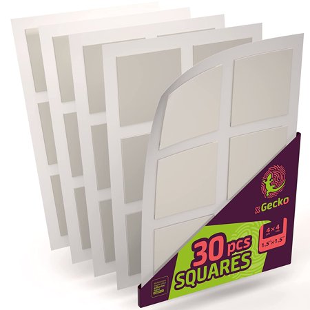 GreenFix Double Sided Mounting Squares 140-Pack – Clear Sticky Tack For Posters, Photos & Wall Hanging, Removable & Non-Marking