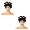 thumbnail image 2 of Guardurnaity Women African Turban Head Wrap Head Hair  Braid Beanie Cover Scarf Sequin Type2, 2 of 6