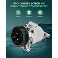 thumbnail image 2 of SCITOO CO Compresseur AC 29099C pour N-issan Juke Versa Note 1.6L 2011-2018, 2 of 4