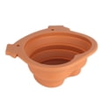 thumbnail image 2 of Cuenco plegable para perros de 600ml, cuenco portátil plegable multifuncional duradero para perros, color marrón, para senderismo y acampada, 2 of 5