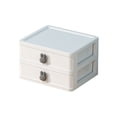 thumbnail image 1 of Pequeña Caja de Joyería Caja de Almacenamiento de Escritorio, Caja de Almacenamiento de Estilo de Cajón, Cosméticos Multifuncionales para Estudiantes, Caja de Joyería, Caja de Organización de Papelerí, 1 of 6