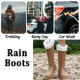 thumbnail image 5 of AUXDIQ Rain Boots Women Knee-High Waterproof Rain Shoes Outdoor Garden Shoes, 5 of 6