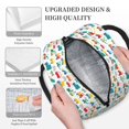 thumbnail image 3 of Yiaed Cute Transport Print Lunch Bag Adult Insulated Lunch Box, Leakproof Cooler Food Lunch Containers Reusable High Capacity Lunch Tote Bags-One Size, 3 of 6