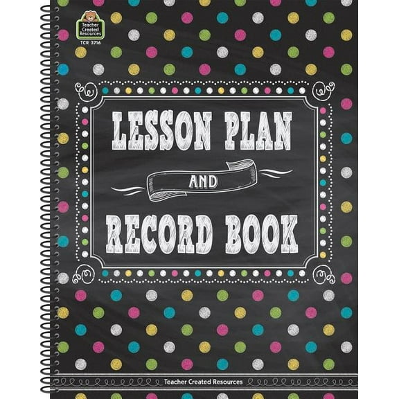 Chalkboard Brights Lesson Plan and Record Book, (Paperback)