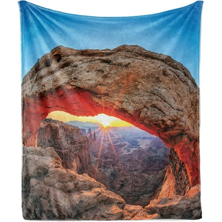 

Ambesonne Canada Soft Flannel Fleece Throw Blanket Detailed Map of Atlantic Ocean North Pole Pacific USA and Surroundings Cozy Plush for Indoor and Outdoor Use 50 x 60 Ceil Blue