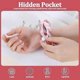 thumbnail image 2 of 3PCS Pocket Scrunchies Hair Ties with Hidden Zipper Stash Scrunchy Ponytail Holder Secret Compartment Items, 2 of 5