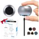 thumbnail image 1 of wonima11 2Pack Portable Mini Speakers, Bluetooth Tiny Speakers,Wireless Micro Speaker for Phone/PC/Tablet, Rechargeable Battery, Built-in Microphone, Cute Mini Speaker with Strap to Carry, Silver, 1 of 1
