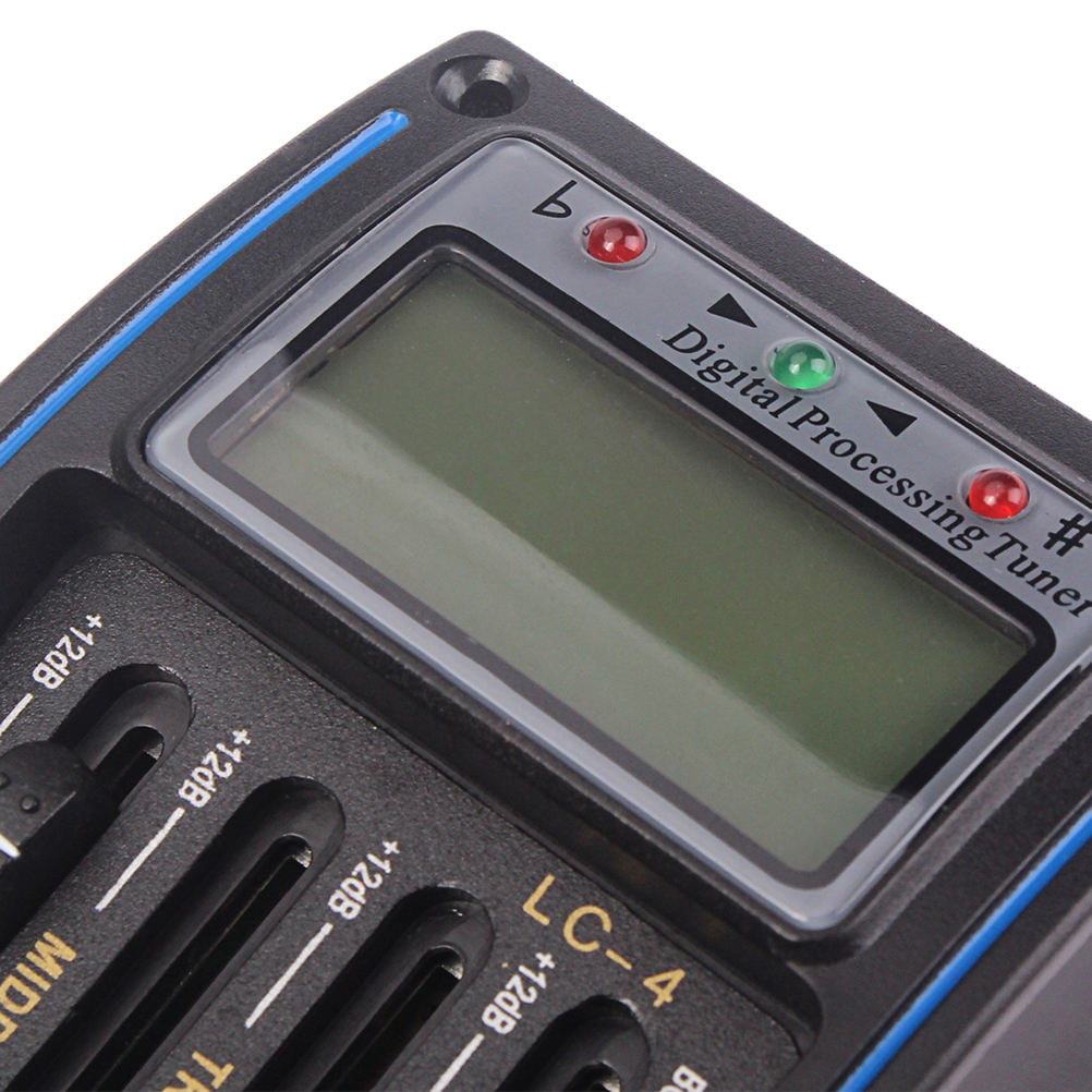 ROMANSENTIAL Black 4 Bands Eq Pickup for Guitar with Volume Bass Treble Presence Control Knobs