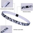 thumbnail image 3 of Diademas deportivas unisex, diademas elásticas para mujer, finas, antideslizantes y finas, para hombres y mujeres, 3 of 5