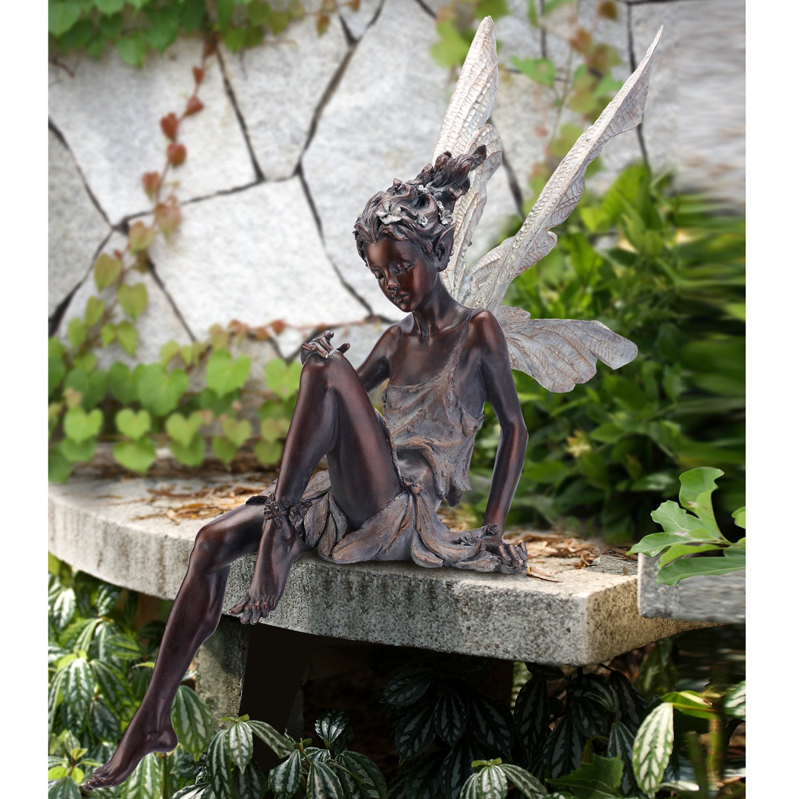 Napco Sitting Fairy Garden Statue by Napco Marketing Corp