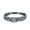 Black, variant on Simulated Cubic Zirconia Size-5 Crisscross Band Wedding Ring 925 Sterling Silver