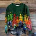 thumbnail image 2 of Zhanying T-Shirts de Noël pour Femmes Design Festif Mode Rétro de Noël Chandail Tricoté à Flocons de Neige pour Femmes, 2 of 5